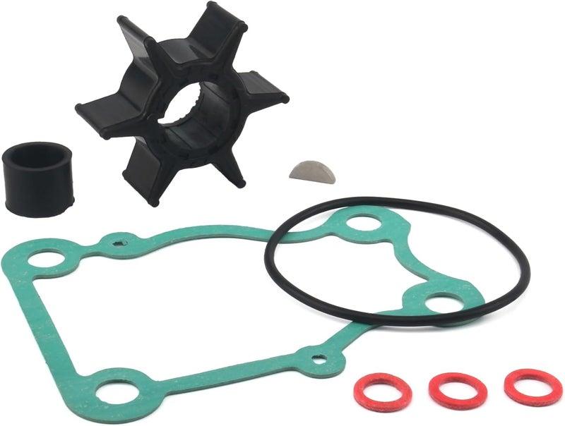 QUICKMARINE 6H3-44352 Marine Water Pump Impeller Service Kit fits Yamaha 2/4 Stroke 40 50 60 HP Boat Outboard Motor Replacement 6H3-44352-00 697-44352-00 Sierra 18-3069 - Image 1
